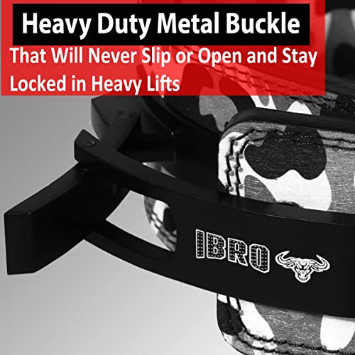 IBRO Powerlifting Lever Gym Belt – Power 8MM, 10MM or 13MM Extreme Heavy Duty Genuine Leather Belts - Squats Deadlifts Bodybuilding Weight Lifting IPF Power Lifting Strongman for Men