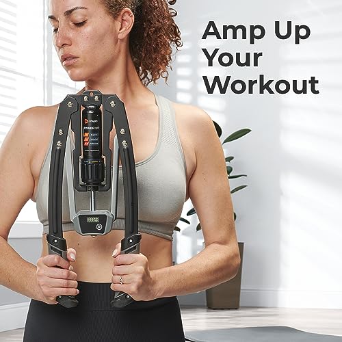 Lifepro Arm Exercise Hydraulic Power Twister Arm and Chest Exerciser - Chest Expander and Arm Workout Exercise Machine Adjustable 22-440lbs, Bicep Strengthener, Chest Workout Equipment Torsion Bar