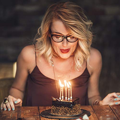 Memgift Birthday Gifts for Women 13th 16th 18th 21st 30 40 50 60 65 70 80 90 Fabulous Live Laugh Love Cake Charms Expandable Bracelet Gift Jewelry for Her