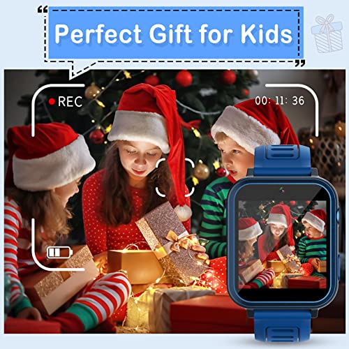 Smart Watch for Kids With 24 Games Alarm Clock, Touchscreen, Calendaring Camera Music Player Time Display Video & Audio Recording, Toys for 3-12 Years Old Boys Toddler