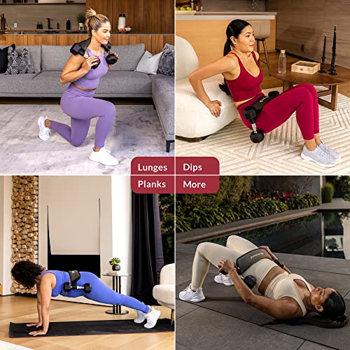 Exercise Hip Thrust Belt, Easy to Use with Dumbbells, Kettlebells, or Plates, Slip-Resistant Padding that Protects Your Hips for the Gym, Home Workouts, or On the Go