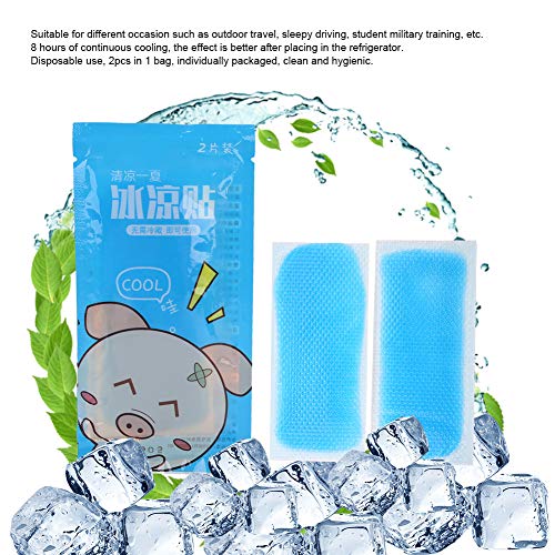 30Pcs Cooling Forehead Strips Relieve Headache, Hot Weather Cooling Gel Patches for Adults Cooling Gel Patches for Toothache Pain, Drowsiness