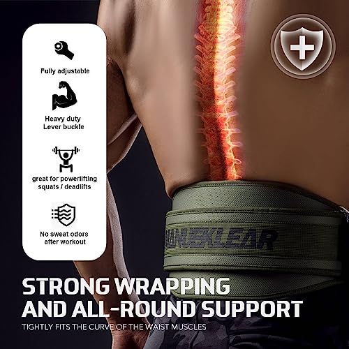 Weight Lifting Belt, Lifting Belts for Women Men, MANUEKLEAR Weightlifting Belt Quick Locking Back Support for Bodybuilding, Fitness, Powerlifting, Cross Training, Squats, Workout, Exercise