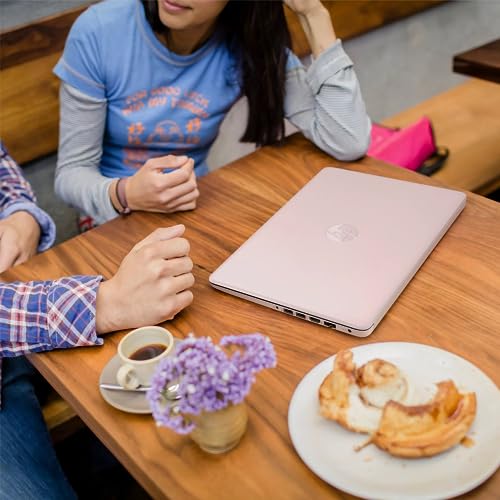 HP Portable Laptop (Include 1 Year Microsoft 365), 14’’ HD Display, 8GB RAM, 64GB eMMC, Intel Quad-Core N4120, Student and Business, Webcam, HDMI, Wi-Fi, RJ-45, Windows 11 Home, Pink