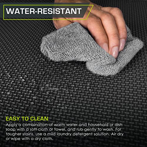 ProsourceFit Extra Thick Puzzle Exercise Mat, EVA Foam Interlocking Tiles for Protective, Cushioned Workout Flooring for Home and Gym Equipment