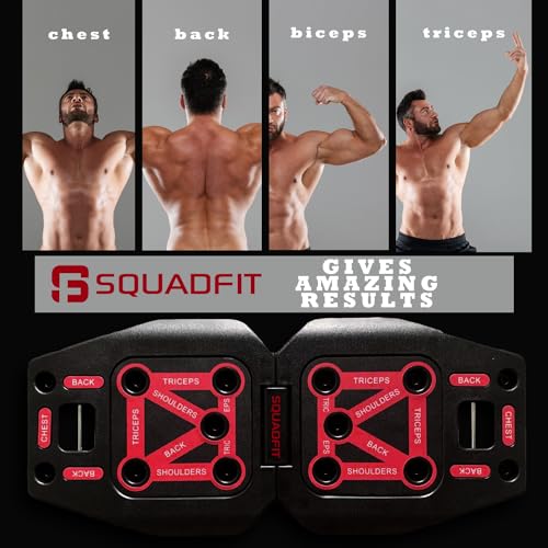 SquadFit Push Up Board & Fitness Kit - Home Gym Set