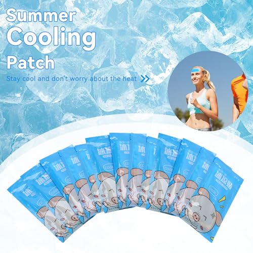 30Pcs Cooling Forehead Strips Relieve Headache, Hot Weather Cooling Gel Patches for Adults Cooling Gel Patches for Toothache Pain, Drowsiness