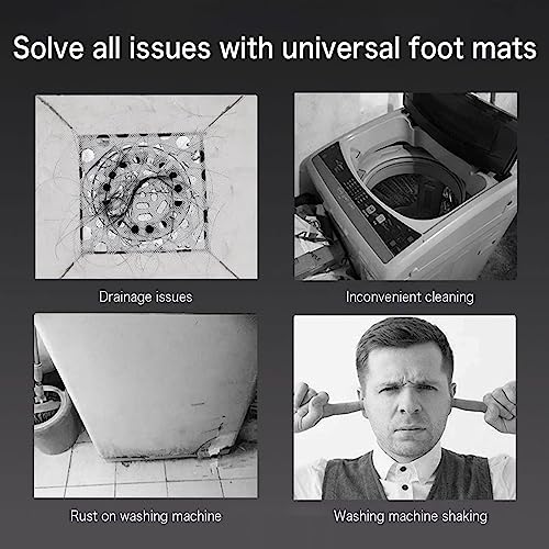 4 Pcs Washing Machine Foot Pads for Anti-Vibration Anti-Walk, Noise Reducing Anti Slip Anti Vibration Rubber Washing Machine Feet Pads, Anti-Walk Dryer Washer Vibration Pads