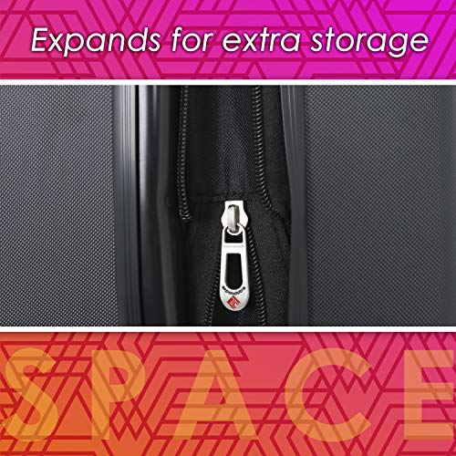 Travelers Club Chicago Hardside Expandable Spinner Luggages, Teal, 20" Carry-On