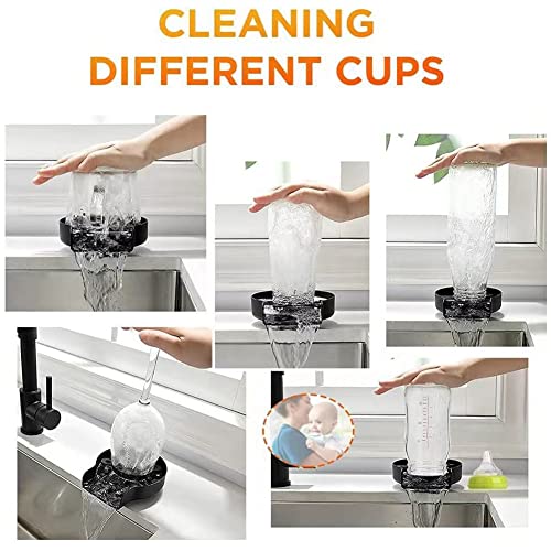 Faucet Glass Rinser for Kitchen Sink Automatic Cup Washer Bar Glass Washer Coffee Pitcher Wash Cup Tool Cleaning Tools