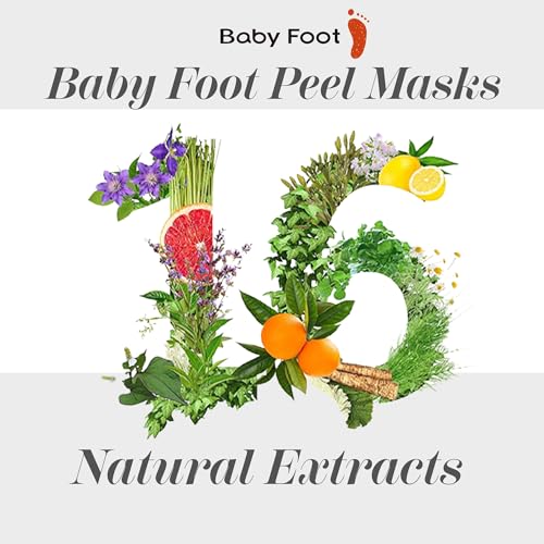 Baby Foot Original Exfoliation Foot Peel - Callus Remover for Rough Cracked, Dry Feet, Dead Skin Removal - Foot Peeling Mask for Baby Soft Feet - Spa Experience at Home & Gift Ideas - Lavender Scented