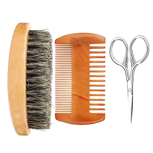 Beard Brush Kit, Men Facial Cleaning Shaving Face Massager Groooming Appliance Tool(Beard Kit)