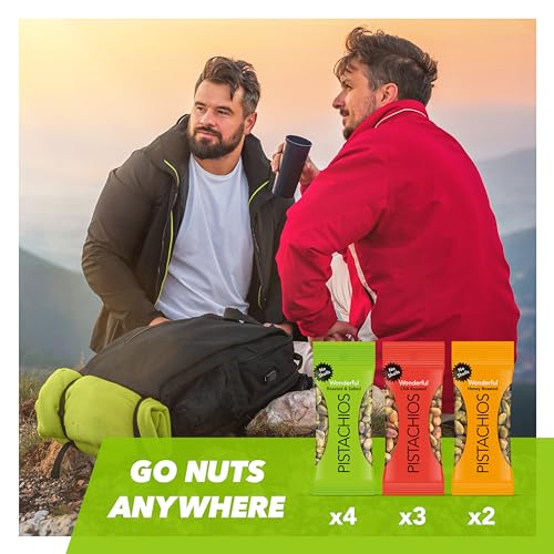 Wonderful Pistachios No Shells, 3 Flavors Mixed Variety Pack of 9 (0.75 Ounce), Roasted & Salted Nuts (4), Chili Roasted (3), Honey Roasted (2), Protein Snack, On-the Go Snack