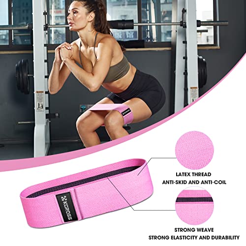 Barbell Squat Pad for Standard Set, Work Out Set Gym Equipment Accessories for Women, 7Pcs Barbell Pad for Hip Thrust with 2 X Gym Ankle Straps & 3 X Booty Resistance Bands & 1X Carry Bag