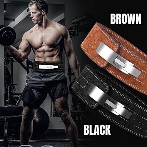 ARD CHAMPS™ 10MM Weight Power Lifting Leather Lever Pro Belt Gym Training Red,White & Blue