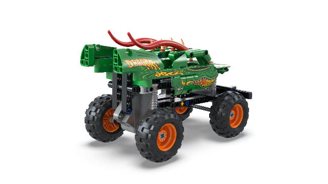 LEGO Technic Monster Jam Dragon Monster Truck Toy for Boys and Girls, 2in1 Racing Pull Back Car Toys for Off Road Stunts, Kids Birthday Gift Idea, Great Activity for Kids, 42149