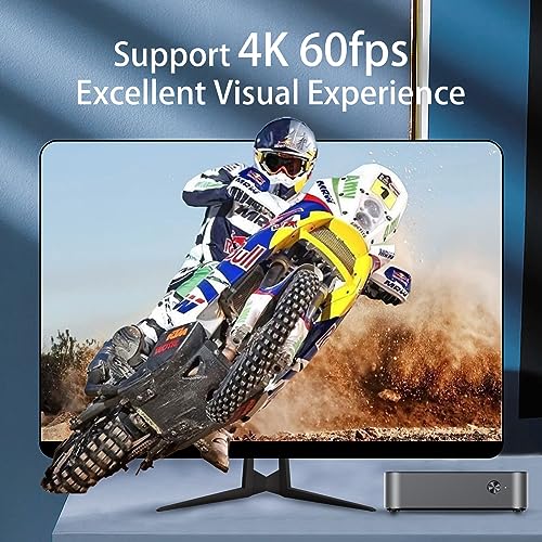 DreamQuest Mini Desktop Computer Windows 11 Pro Preinstalled, Intel 12th N95 (up to 3.4GHz) Mini Pc with 16GB RAM 512GB M.2 SSD, USB3.2, BT4.2,WiFi 5,4k HDMI, Gigabit Port for Business Home Office