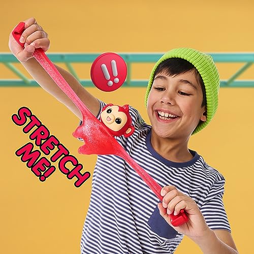 Little Live Pets Hug n' Hang Zoogooz - Mookie Monkey. an Interactive Electronic Squishy Stretchy Toy Pet with 70+ Sounds & Reactions. Stretch, Squish & Link Their Hands Medium