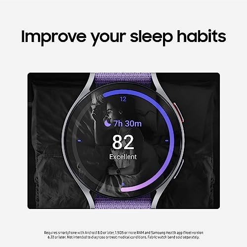 SAMSUNG Galaxy Watch 6 44mm Bluetooth Smartwatch, Fitness Tracker, Personalized HR Zones, Advanced Sleep Coaching, Heart Monitor, BIA Sensor, Health Wellness Insights, Big Screen, US Version, Graphite