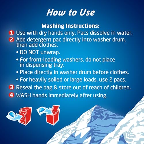 Purex 4-in-1 Laundry Detergent Pacs, Mountain Breeze, 70 Count