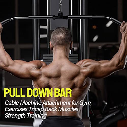 Weight Cable Pulley System Gym, Upgraded Fitness LAT and Lift Pulley System Attachments for LAT Pull Down, Biceps Curl Workout, Tricep, Arm and Leg Exercise Home Gym Equipment. (Gravity Pulley Set)