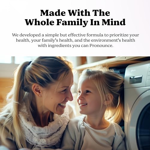 Laundry Detergent Powder Alternative | Non-Toxic, Eco-Friendly, Natural for Sensitive Skin, Eczema, and Babies. Stain + Smell Fighting. HE Safe (Lavender, 120 Loads)