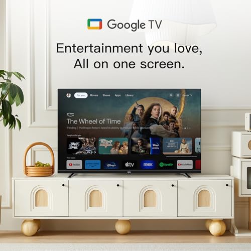 32-inch Smart TV Google TV HD 720p with Google Play and Chromecast Built-in, HDR 10, Dolby Audio, Voice Remote, Stream Live TV(Palette-Series, CG32-P3, 2024 Model)