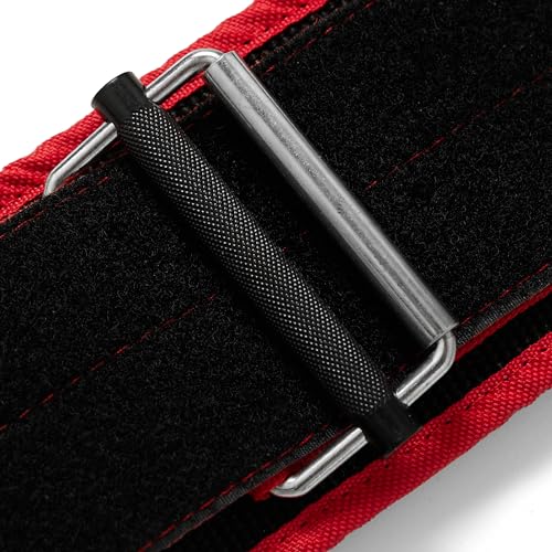 Gymreapers Quick Locking Weightlifting Belt for Bodybuilding, Powerlifting, Cross Training - 4 Inch Neoprene with Metal Buckle - Adjustable Olympic Lifting Back Support