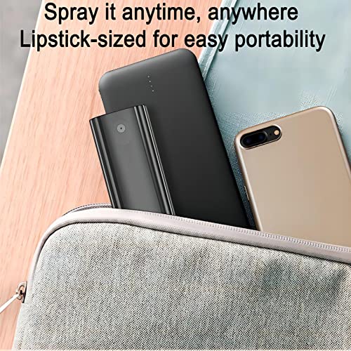 3-in-1 Touch Screen Cleaner Spray - Portable & Reusable Anti-Fingerprint Cleaning Solution for Mobile/Laptop/TV/Car Screens - Set of 3 Bottles (Grey, Blue & Pink)