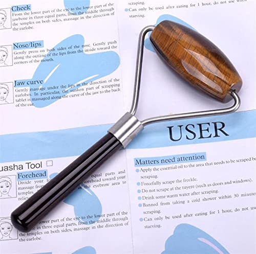 Jade Roller Energy Stone Massage Roller Wrinkle Removal Skin Care Absorb Cream Tool Massage Appliance 1Pcs