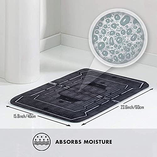 Frost Welcome Bath Mat Non-Slip Absorbent Velvet Bathroom Rug Carpet Rugs for Entrance Indoor Doormat Mats One Size