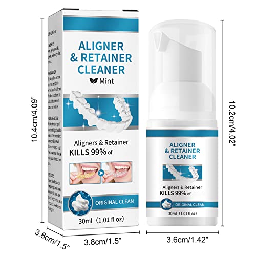 Denture Cleaner Oral Cleaning Care Fresh Breath Removing Stains Dentures Cleaning Teeth Teeth 30ml Electric Plaque Remover for Teeth with Case (Pink, One Size)