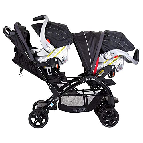 Baby Trend Sit N' Stand Double Stroller, Onyx