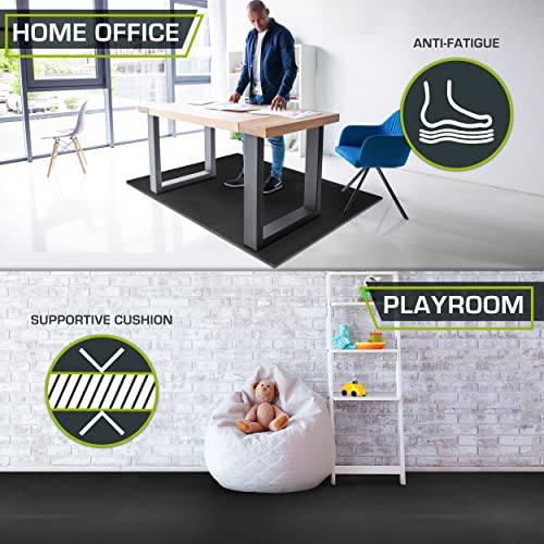 ProsourceFit Extra Thick Puzzle Exercise Mat, EVA Foam Interlocking Tiles for Protective, Cushioned Workout Flooring for Home and Gym Equipment