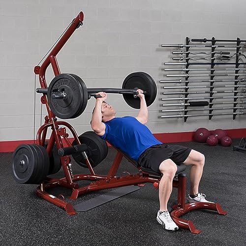 Body-Solid Corner Leverage Gym with and Without Weight Bench - Multi-Function Workout Station for Squats, Pull-Ups, Deadlifts & More…