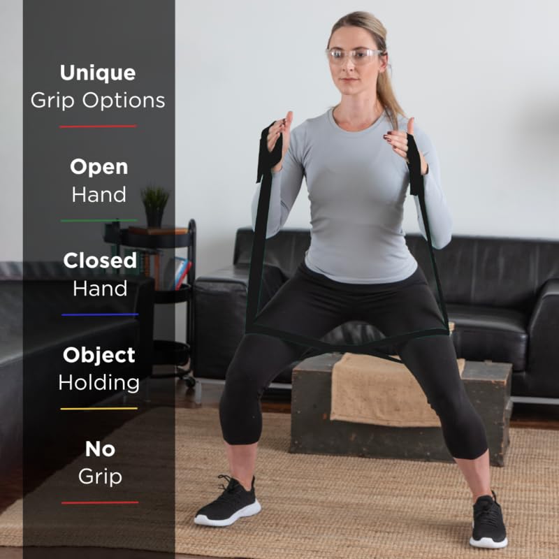 THERABAND CLX Resistance Band with Loops, Fitness Band for Home Exercise and Full Body Workouts, Portable Gym Equipment, Gift for Athletes, 25 Yard Dispenser, Black, Special Heavy, Advanced Level 1