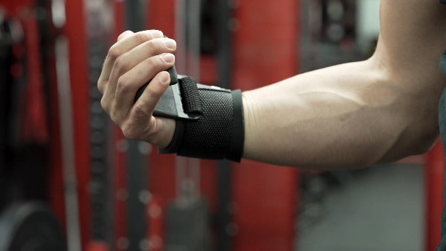 DMoose Fitness Weight Lifting Hooks (Pair), Hand Grip Support Wrist Straps for Men and Women, 8 mm Thick Padded Neoprene, Deadlift, Powerlifting, Pull up bar, Liftups, Shrugs