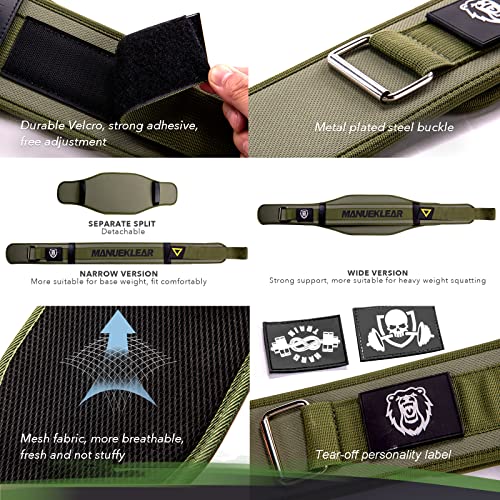 Weight Lifting Belt, Lifting Belts for Women Men, MANUEKLEAR Weightlifting Belt Quick Locking Back Support for Bodybuilding, Fitness, Powerlifting, Cross Training, Squats, Workout, Exercise