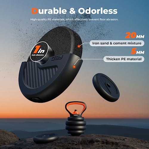 FEIERDUN Adjustable Dumbbells, 20/30/40/50/70/90lbs Free Weight Set with Connector, 4 in1 Dumbbells Set Used as Barbell, Kettlebells, Push up Stand, Fitness Exercises for Home Gym Suitable Men/Women