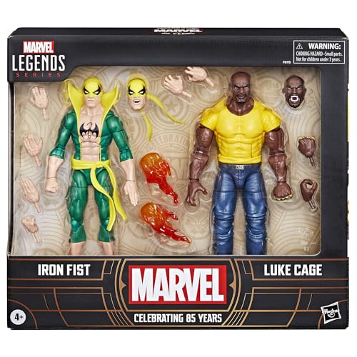 Marvel Legends Series Iron Fist and Luke Cage, 85th Anniversary Comics Collectible 6-Inch Action Figures