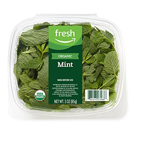 Amazon Fresh Brand, Organic Mint, 3 Oz