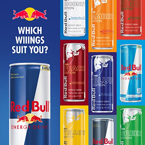 Red Bull Energy Drink, 8.4 Fl Oz, 24 Cans (6 Packs of 4)