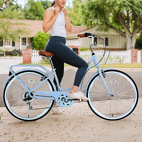 GOWE 7 Speed, Steel Frame, Multiple Colors 26 Inch Ladies Bicycle