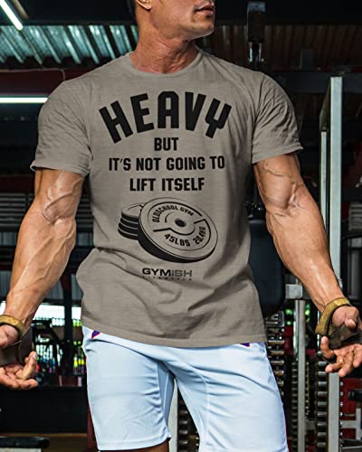 Lift Heavy Motivational Workout Shirts for Men Cool T-Shirt