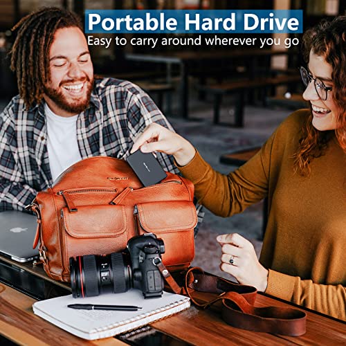320GB External Hard Drive - MegaZ Backup Slim 2.5'' Portable HDD USB 3.0 for PC, Mac, Laptop, PS4, Xbox one and Chromebook, 3 Year Warranty