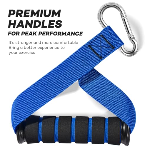 Heavy Resistance Bands for Working Out, Workout Bands, Exercise Bands with Door Anchor, Handles, Carry Bag, Legs Ankle Straps for Resistance Training, Physical Therapy, Home Workouts