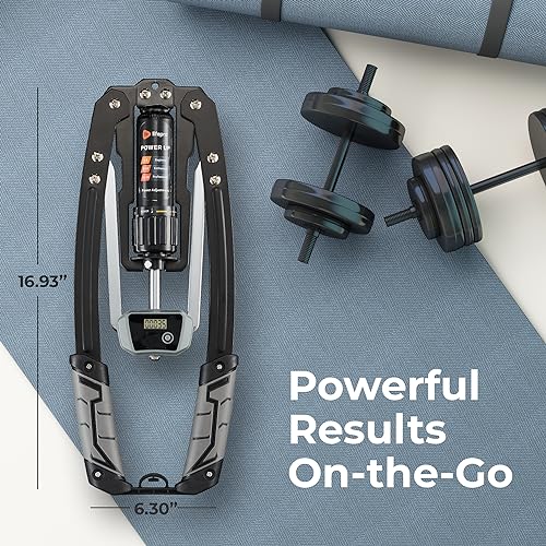 Lifepro Arm Exercise Hydraulic Power Twister Arm and Chest Exerciser - Chest Expander and Arm Workout Exercise Machine Adjustable 22-440lbs, Bicep Strengthener, Chest Workout Equipment Torsion Bar