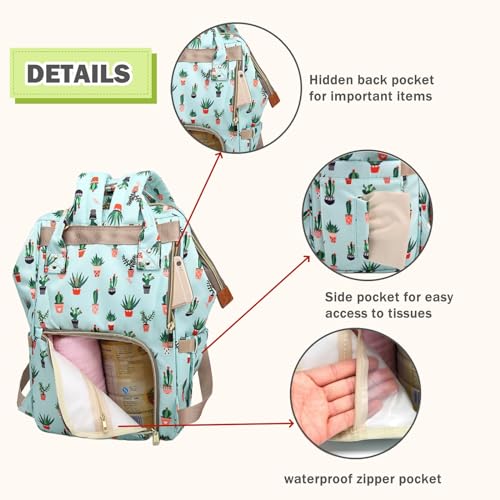 Armbq Baby Diaper Bag Backpack Multi-Function Waterproof Diaper Bag for Baby Care Travel Essentials Back Pack for Mom Yellow
