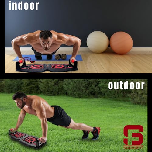SquadFit Push Up Board & Fitness Kit - Home Gym Set