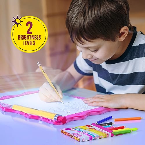 Dan&Darci Light Up Tracing Pad for Kids - Arts & Crafts Art Drawing Tracer Board for Girls & Boys Ages 5-12 - Birthday Toys Easter Gift Ideas for Girl or Boy 5+ Year Old Gift Toy - 6 7 8 9 10